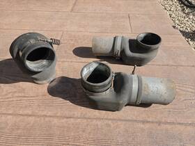 P600326 Donaldson Elbow 90 Deg Reducer Rubber Cobra Adapter 4 Inch Cummins Turbo