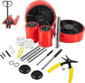 Drqp1906 Dr-auto Pallet Jack/truck Full Wheel Replacement Kit Pair Steering Wheels 7 Inch X 2