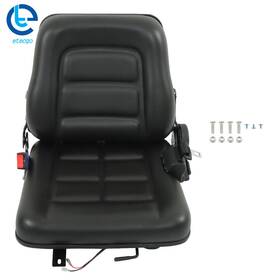 810175 Etecgo Tractor Seat Universal Forklift With Micro Switch Safety Belt Fold Down New