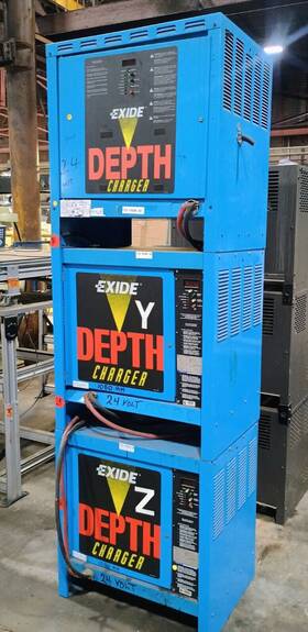 D3-12-1050b-03 Exide D3e-12-850 / D3-12-1050b Forklift Battery Charger Stack