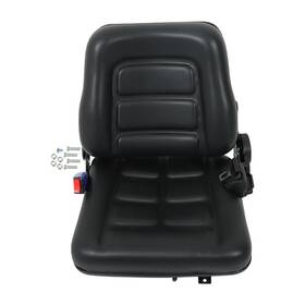 916266 Findmall Forklift Seat Fold Down Tractor With Adjustable Back And Seatbelt Switch