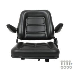 In4121559al Findmall Universal Forklift Seat Tractor Adjustable Back Seatbelt Armrests