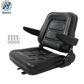 Nc1902258 Findmall Foldable Forklift Seat Pvc Excavator Universal With Adjustable Back And Armrest
