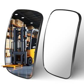 Fk12 Fksafel Universal Forklift Mirror - 8.2x4.8 Inch Square Hd Wide-angle Convex 1 P