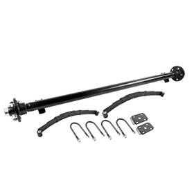 Flynsu 182141763486 3500 Lbs 5-lug Straight Idler Trailer Axle 62 Inch Hub Face 5 Lug 4.5 Bolt P
