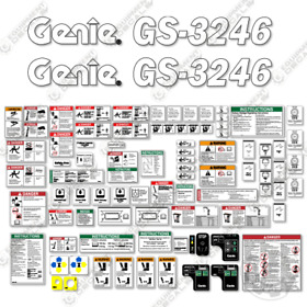Gs4615a-137426 Genie Gs3246 Decal Kit Sn Gs3246a-110000 To 3m Vinyl