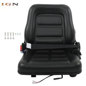 Ign3029350 Genrics Universal Forklift Seat Fold Down Tractor Adjustable Back And Seatbelt Switch