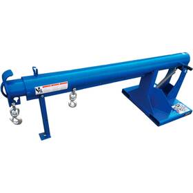 989042 Global Industrial Adjustable Pivoting Forklift Jib Boom Crane