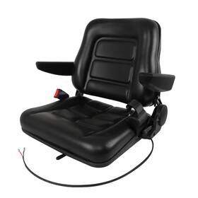 Gps3663504 Golfpartstore Universal Folding Seat For Tractor And Forklift With Slide/ Armrest/ Seatbelt