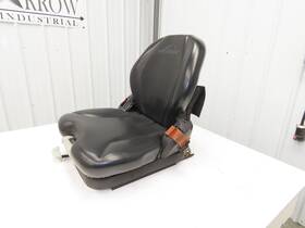 Grammer Msg65/521 0015225372 Forklift Seat Black Vinyl Adjustable Removed From Linde 0015225372
