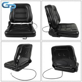 Gre176120 Greatparts Universal Forklift Seat Fold Down Tractor With Adjustable Angle Back Switch