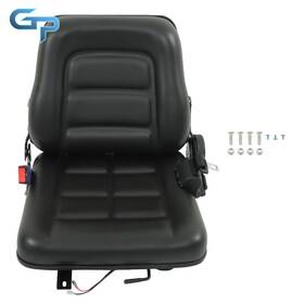 Gre176125 Greatparts Universal Forklift Seat Fold Down Tractor With Adjustable Angle Back Seatbelt