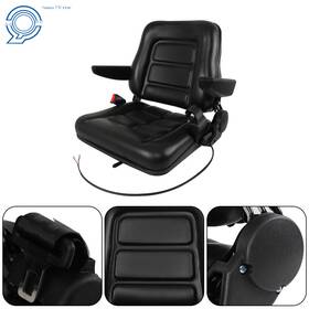 Hp105678 Happy19star Adjustable Universal Forklift Seat Pvc Tractor Armrests Belt Switch