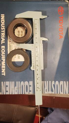 43229-13310-71 High Tech Toyota Forklift Thrust Bearings With Spacer Washer