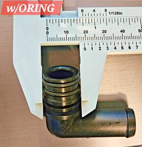 74463 High Tech Hyster/yale Fitting Plastic Propane 5/8 Hose X 90 Impco