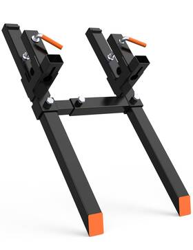 3uhpedqqvdqhc1 Hipicute Tlfwdmmhafaws9 43 Inch 2000lbs Heavy Duty Pallet Forks Tractor Bucket With Adjustable Stab