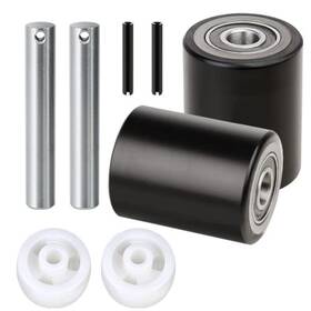 Hr4096 Hromee Pallet Jack/truck Load Wheels Replacement Full Set With Axles And Entry Exit