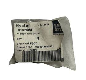 Hy0197523 Hyster 0197523 4 / Oem Bolts 7/16ftft Cyl M For Forklift Nsnp