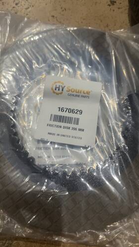 1670629 Hyster Hy Source Genuine Friction Disk 206mm