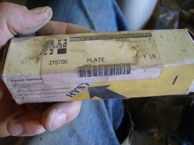 215706 Hyster Plate