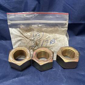 221718 Hyster Hex Nut - Lot Of 3 Nos Oem
