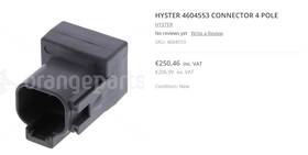 4604553 Hyster Yale Forklift Connector 4 Pole Many Fitments Oem New