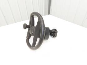 8808585 Hyster E80xn Forklift Steering Wheel And Bracket Assembly Removed From