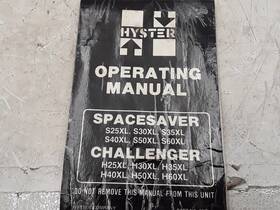 S25-60xl Hyster H25-60xl Operating Manual Spacesaver/challenger