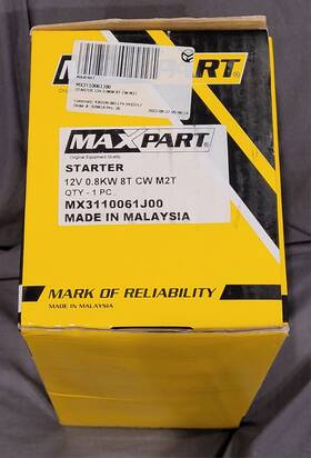 Mx3110061j00 Hyster Heavy Duty Starter Maxpart 12v 0.8kw 8t For Forklift