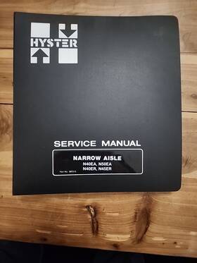 N40er Hyster N45er Service Manual Parts And Maintenance Narrow Aisle N40ea N50ea
