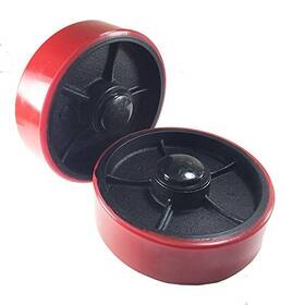 Hyw Products 692769192593 Steer Wheels With Bearings Poly Tread A Pair