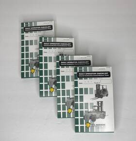 70-1075-cp Ideal Warehouse Innovations Forklift Daily Operator Checklist Pads Lot Of 4 Internal Combust