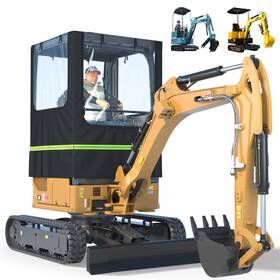 8919-hei Jcgj Mini Excavator Cover Transparent Cab Enclosure 1680d Waterproof Oxf
