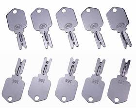 Jeenda 639846050025 10x 166 Forklift Keys Ignition For Clark Yale Hyster Komatsu Grad