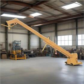 Crane0-45degrees Jib 17as019c2 4400lbs Load Forklift Boom Tilting Telescoping Mobile Crane