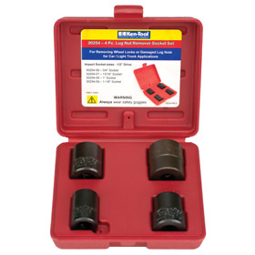 30254 Ken Tool 4 Pc Lug Nut Remover Impact Socket Set
