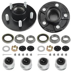 Kl-qc0010-2 Klmnduo 2 Set 3500lbs Trailer Idler Hub Kits 5 Lug 1-1/16 Inch To 1-3/8 Axle Bearing