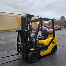 G25st-16 Komatsu 2008 Hamech Lp Forklift 5 000 Lb 188 Inch Triple Mast S/n 219817a