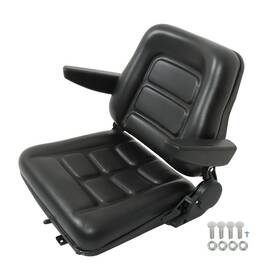 Qs563632qr Lablt Universal Forklift Seat Tractor Foldable With Armrests And Safety Switch