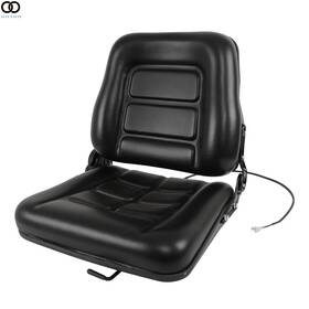 Labwork Apo281792 Forklift Seat Fold Down Tractor Adjustable Back And Seatbelt Switch Universal