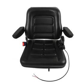 Law211356 Labwork Fold Down Forklift Seat With Armrest Safety Belt Excavator Tractor Loader Backhoe