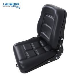 La2008794cm Labworkauto Tractor Forklift Seat Adjustable Backrest Slide Pvc Leather Suspension New