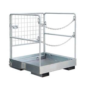 07.01.11.0003 Landy 36 Inch X36 Forklift Safety Cage Heavy Duty Man Basket 1150lb Capacity Work