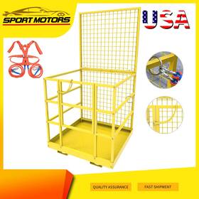 Beyshay3cj Ledkingdomus Forklift Safety Cage Basket 43 Inch X45 Work Platform For 1400 Lbs Max Weight