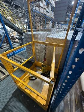 Nyu000022 Ledkingdomus 45x43ftft Forklift Safety Cage Work Platform Basket Lift Aerial Fence Heavy Steel