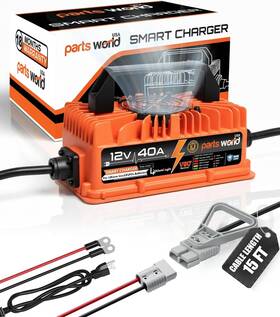 Lithiumlogic Pw13-107 Fast 12v 40a Lifepo4 Charger Forklift Scrubber Boat Atv Pallet Jack Go Kart Rv