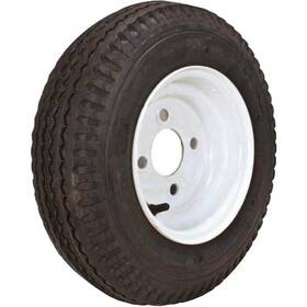 570-8 Loadstar 787558300805 K353 715 Lb. Load Capacity White 8 Inch Bias Tire And Wheel Assembly