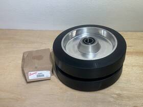 693870008 Maclan 2 Coaster Wheel Amusement Park Caster Aluminum Black Rubber 10 Inch Nwob