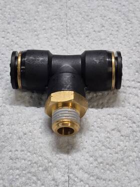 2204-10 Milton Swivel Tee Push To Connect 1/2 Inch Tube 1/4 Npt