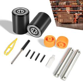 Moqp1695 Mo-auto Complete Pth50 Pallet Jack Front Load Wheels Replacement Kit For Crown